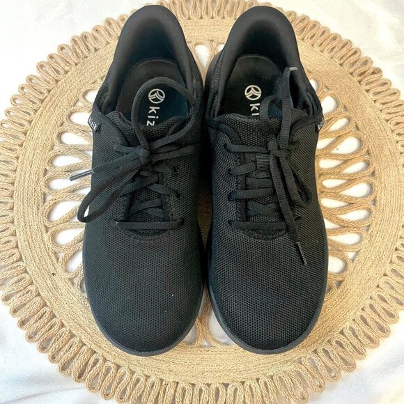 Kizik Madrid Eco Knit Black Handsfree Slip On Sneakers W9/ M7.5 - Picture 3 of 10
